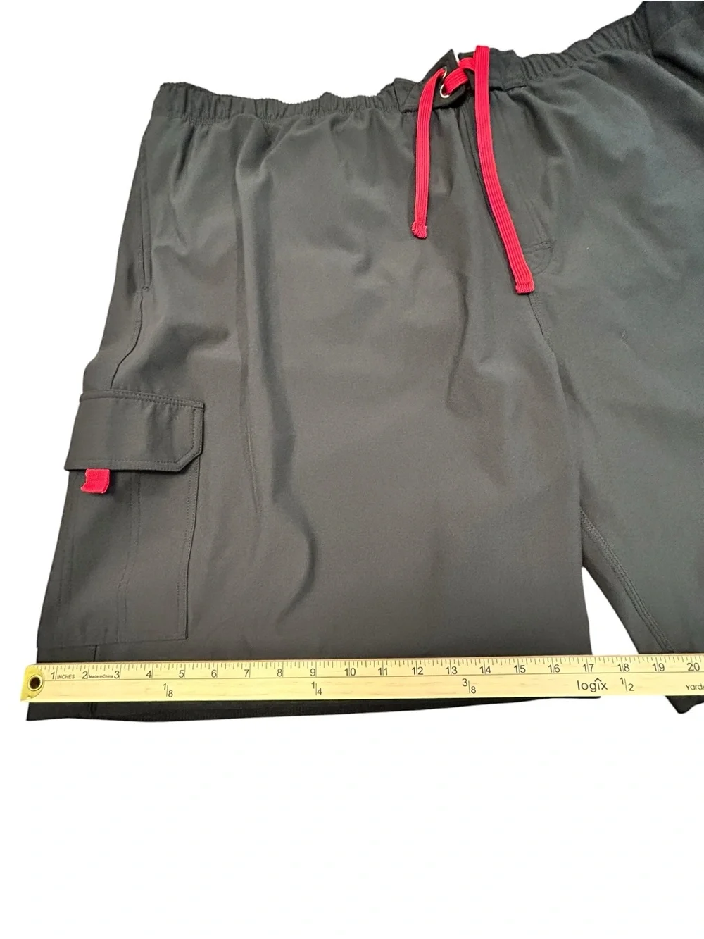 True Nation Men's Black Cargo Swim Board Shorts Lined 4XL NWT 4 Way Stretch